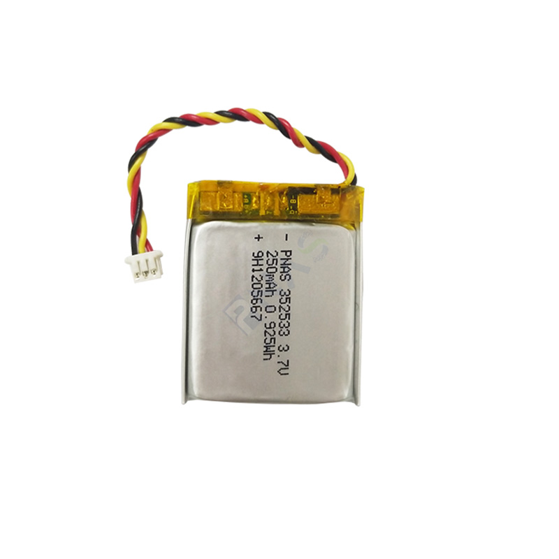 高溫聚合物鋰電池 352533 3.7V 270mAh